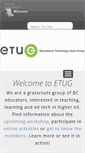 Mobile Screenshot of etug.ca